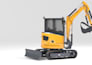 create 3d industrial animation, 3d construction equipment excavator animation